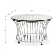 Picture of Nadine Chrome Cocktail Table