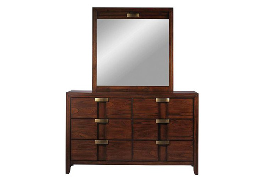 Picture of Diplomat Chestnut Dresser & Mirror