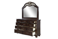 Picture of Maximus Cherry Dresser & Mirror