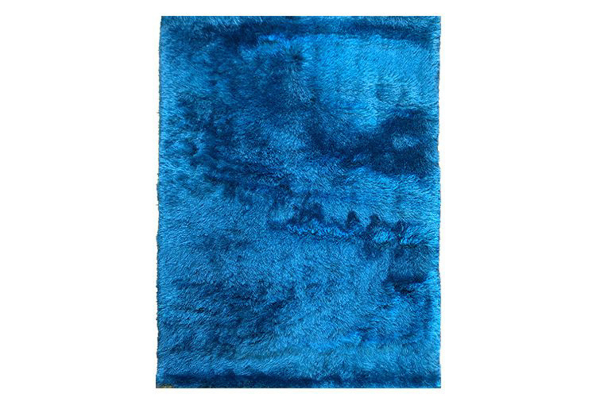 Vibrant Turquoise Shag Rug