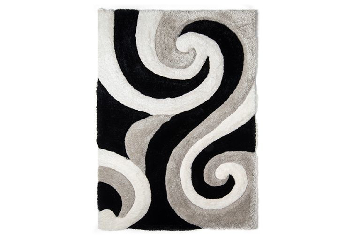 Black Tone Shag Rug