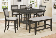 Picture of Fulton Gray  6 PC Counter Height Dining Room