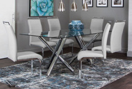 Picture of Mantis Chrome Pedestal Table