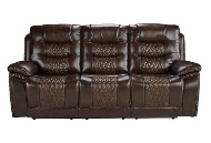 Picture of Royce Bronze Reclining Sofa and Console Loveseat