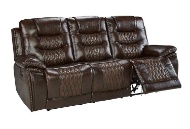 Picture of Royce Bronze Reclining Sofa and Console Loveseat