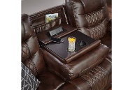 Picture of Royce Bronze Reclining Sofa and Console Loveseat