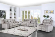 Picture of Phoenix Beige Reclining Sofa