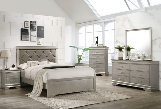 Picture of Amalia Metallic 3 PC Queen Bed