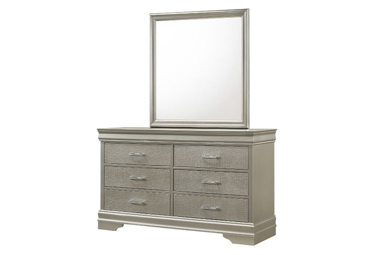 Picture of Amalia Metallic Dresser & Mirror