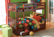 Picture of Forrester Cherry Twin/Twin Bunk Bed