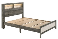 Picture of Wyatt White/Grey Queen Bed