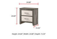 Picture of Wyatt White/Grey Nightstand