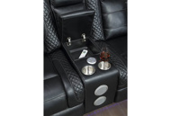 Picture of Transformer Black Power Reclining Loveseat with Bluetooth & LED Lights