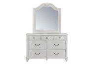 Picture of Lilibet White Dresser & Mirror