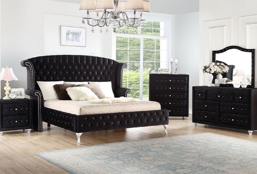 Picture of Priscilla Black 5 PC Queen Bedroom