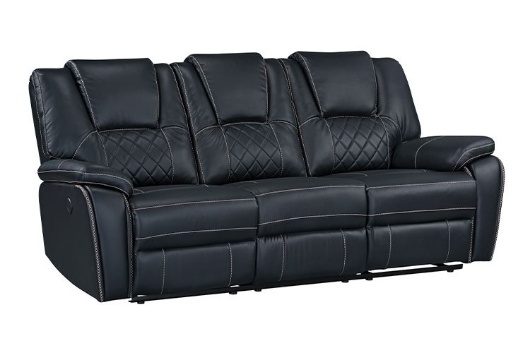 Picture of Diamante Black Reclining Sofa