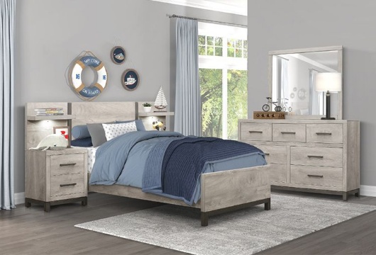 Picture of Augusta Grey 3 PC Twin Bed