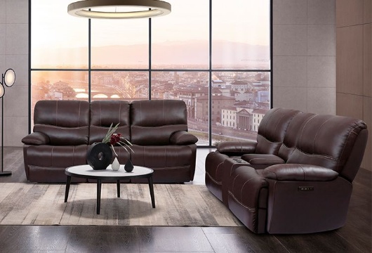 Picture of Dominic Brown Leather Power Reclining Sofa