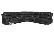 Picture of Nicolas Grey Sectional With 3 Recliners