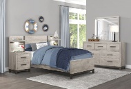 Picture of Augusta Grey 9 PC Twin Bedroom