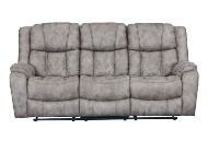 Picture of Luxe Pewter Power Reclining Sofa & Manual Reclining Console Loveseat