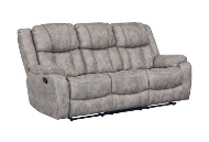 Picture of Luxe Pewter Power Reclining Sofa & Manual Reclining Console Loveseat