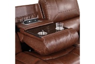 Picture of Roland Saddle Reclining Sofa With Drop Down Table