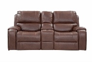 Picture of Roland Saddle Reclining Console Loveseat