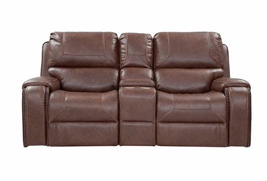 Picture of Roland Saddle Reclining Console Loveseat