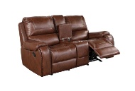 Picture of Roland Saddle Reclining Console Loveseat