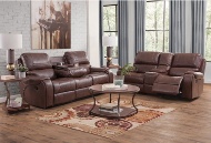 Picture of Roland Saddle Reclining Sofa & Console Loveseat