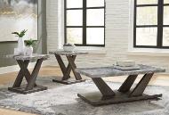 Picture of Bensonale 3 PC Table Set on Castors