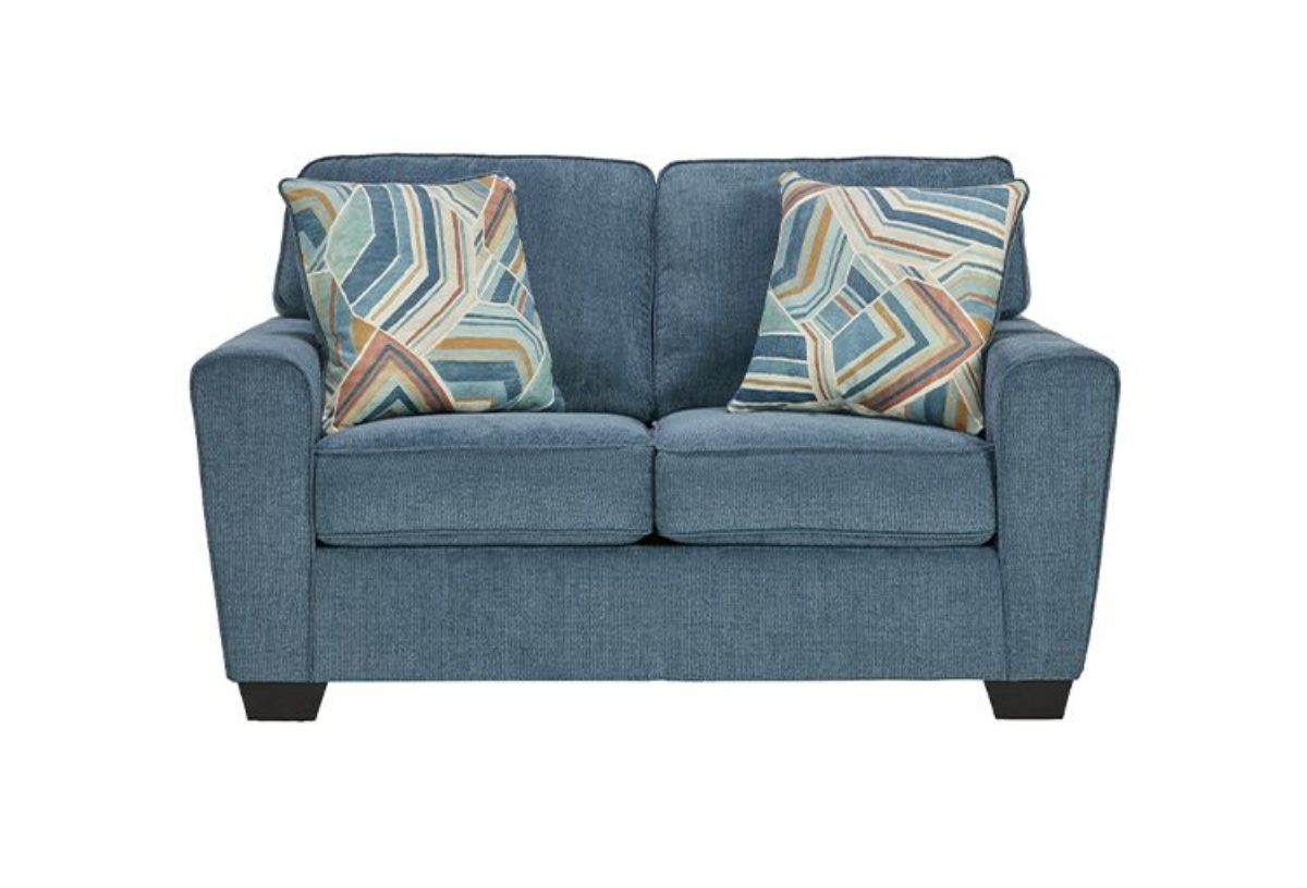 Picture of Cashton Blue Loveseat