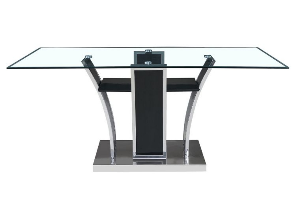 Picture of Mirage Dark Grey/Chrome Dining Table