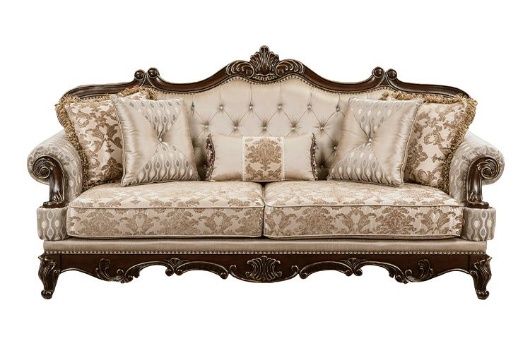 Picture of Dynasty Gold Wood Trim Sofa