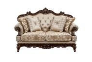 Picture of Dynasty Gold Wood Trim Loveseat