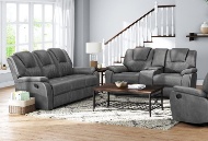 Picture of Diamante Grey Reclining Sofa