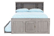 Picture of Madison Grey Captain's Full Bookcase Bed with Trundle