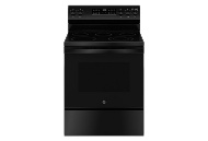 Picture of GE Black Electric Range with Self-Clean