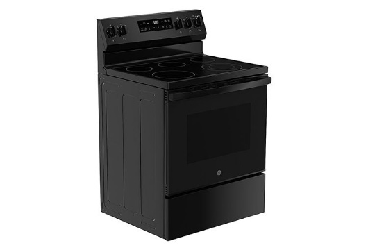 Picture of GE Black Electric Range with Self-Clean