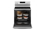 Picture of GE White Electric Range with Self-Clean