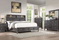 Picture of Westin Espresso 3 PC Queen Storage Bookcase Bed