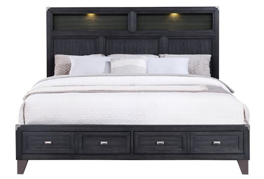 Picture of Westin Espresso 3 PC King Storage Bookcase Bed