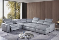 Picture of Typhoon Power Reclining Sectional With Pull Out Ottoman