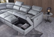 Picture of Typhoon Power Reclining Sectional With Pull Out Ottoman