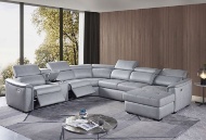 Picture of Typhoon Power Reclining Sectional With Pull Out Ottoman