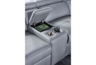 Picture of Typhoon Power Reclining Sectional With Pull Out Ottoman