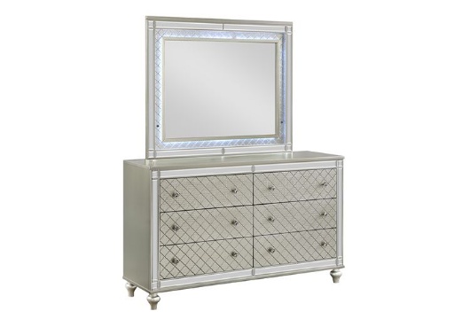 Picture of Cristian Champagne Dresser & Mirror