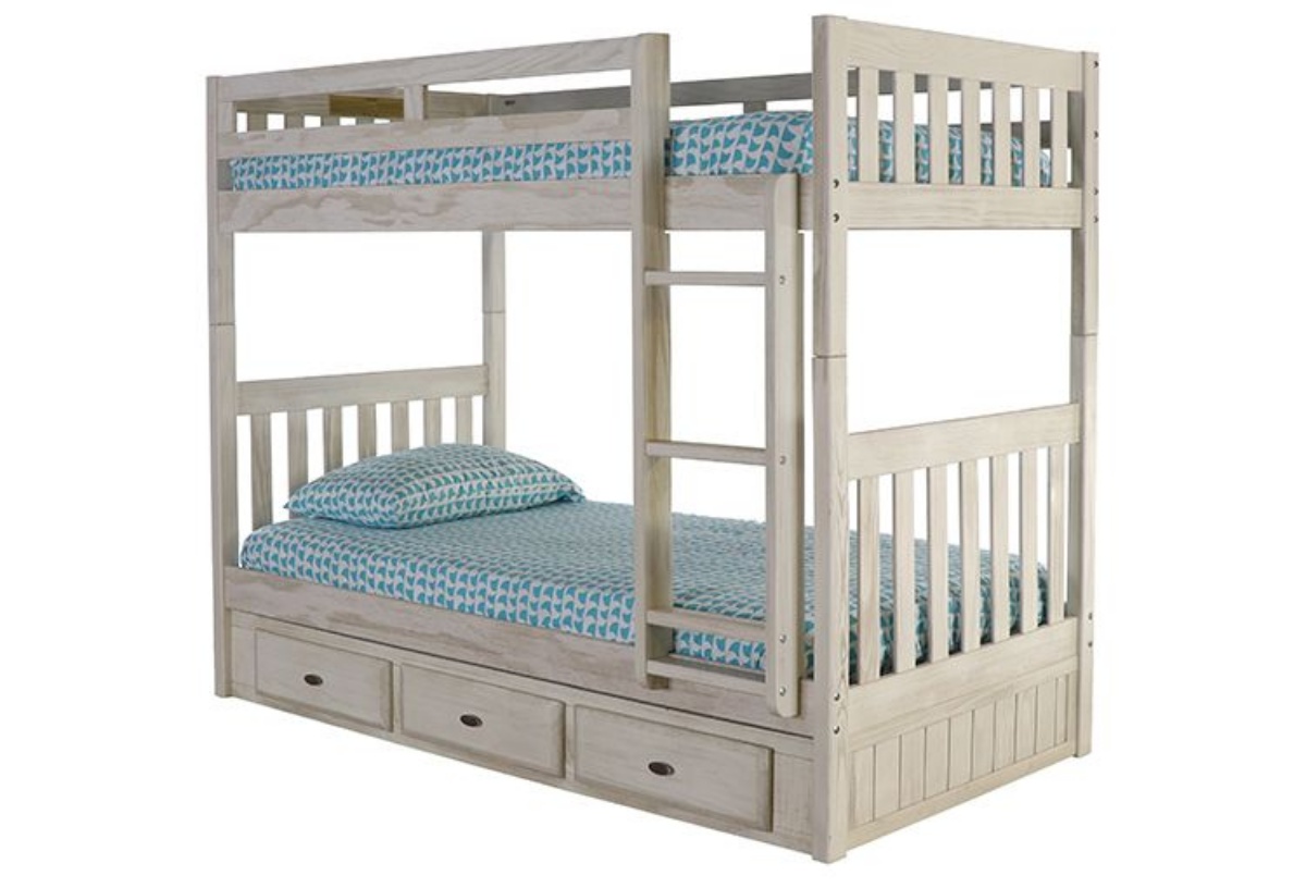 Picture of Madison White Wash Twin/Twin Bunkbed