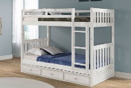 Picture of Madison White Wash Twin/Twin Bunkbed